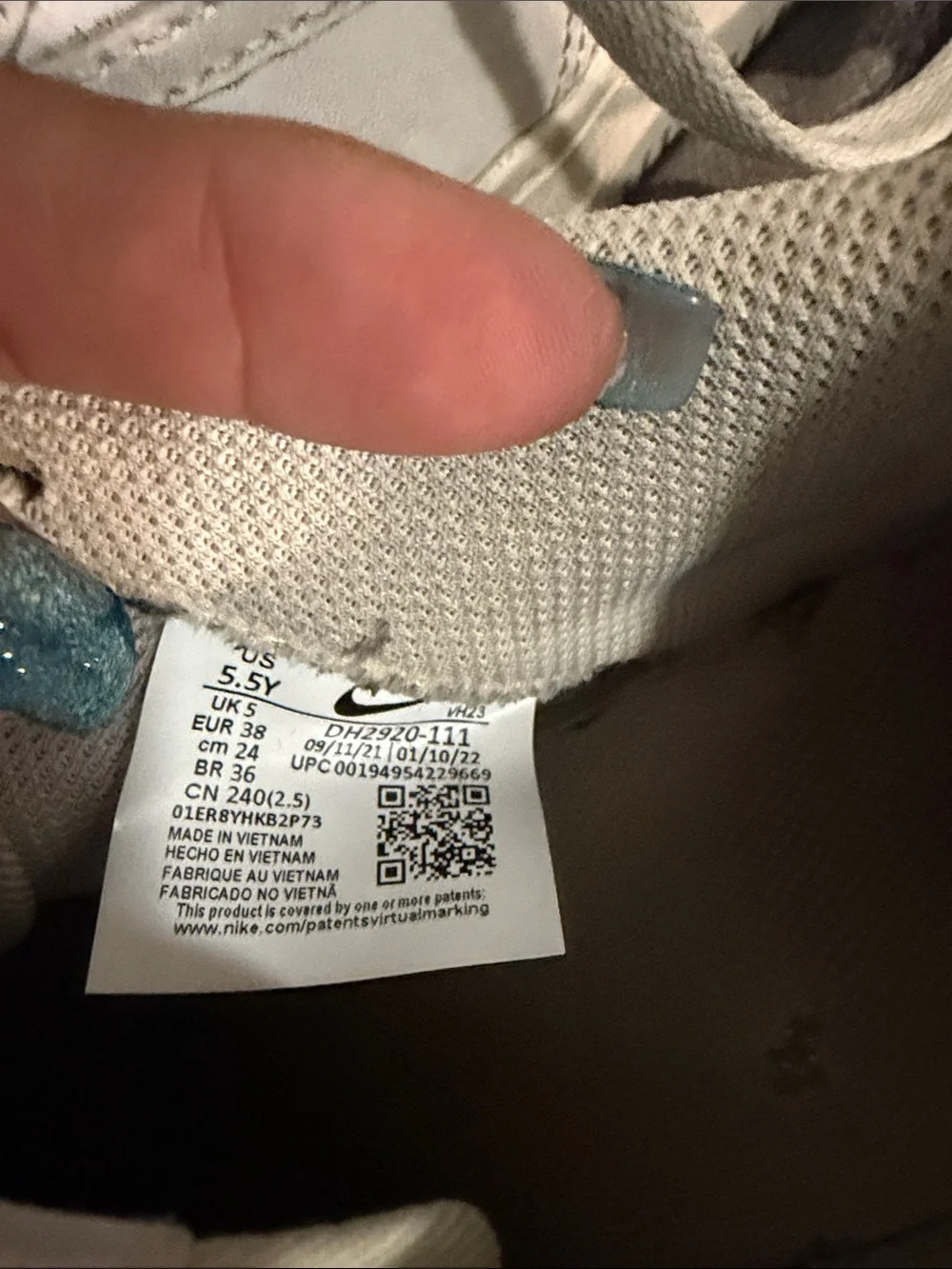 Nike White Low-Top Swoosh Sneakers